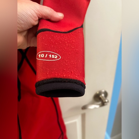 Quicksilver Youth 3/2 Synchro Full Wetsuit Back Zipper Sz 10/152 - Picture 15 of 16